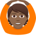 🙆🏾 person gesturing OK: medium-dark skin tone display on JoyPixels